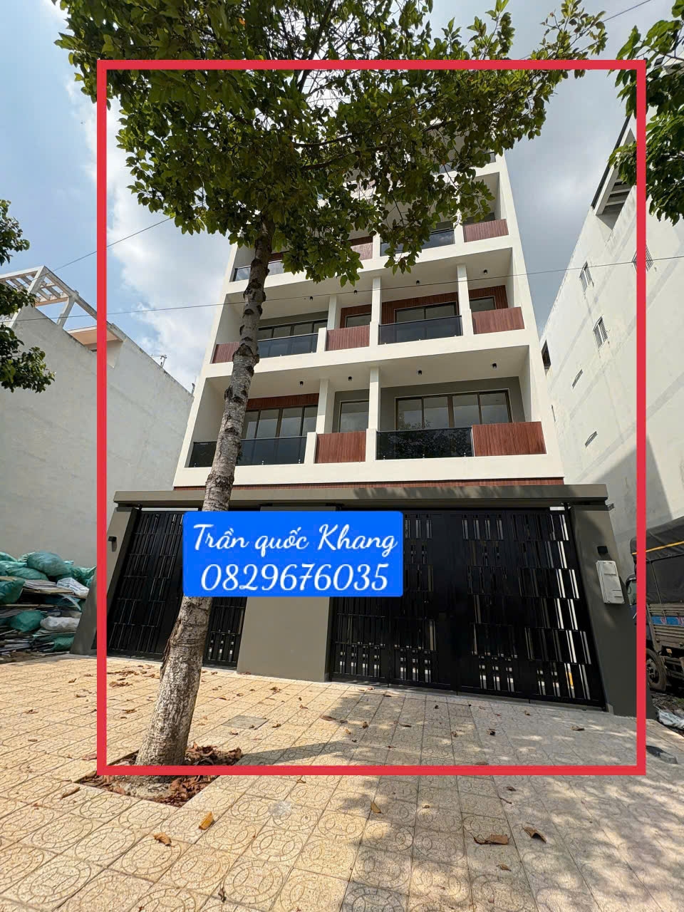 Cho thuê nhà mặt tiền Trần Văn Trà, KDC Hưng Phú 1: 1 trệt 5 lầu, thang máy, 185m2 đất, 1000m2 sử dụng